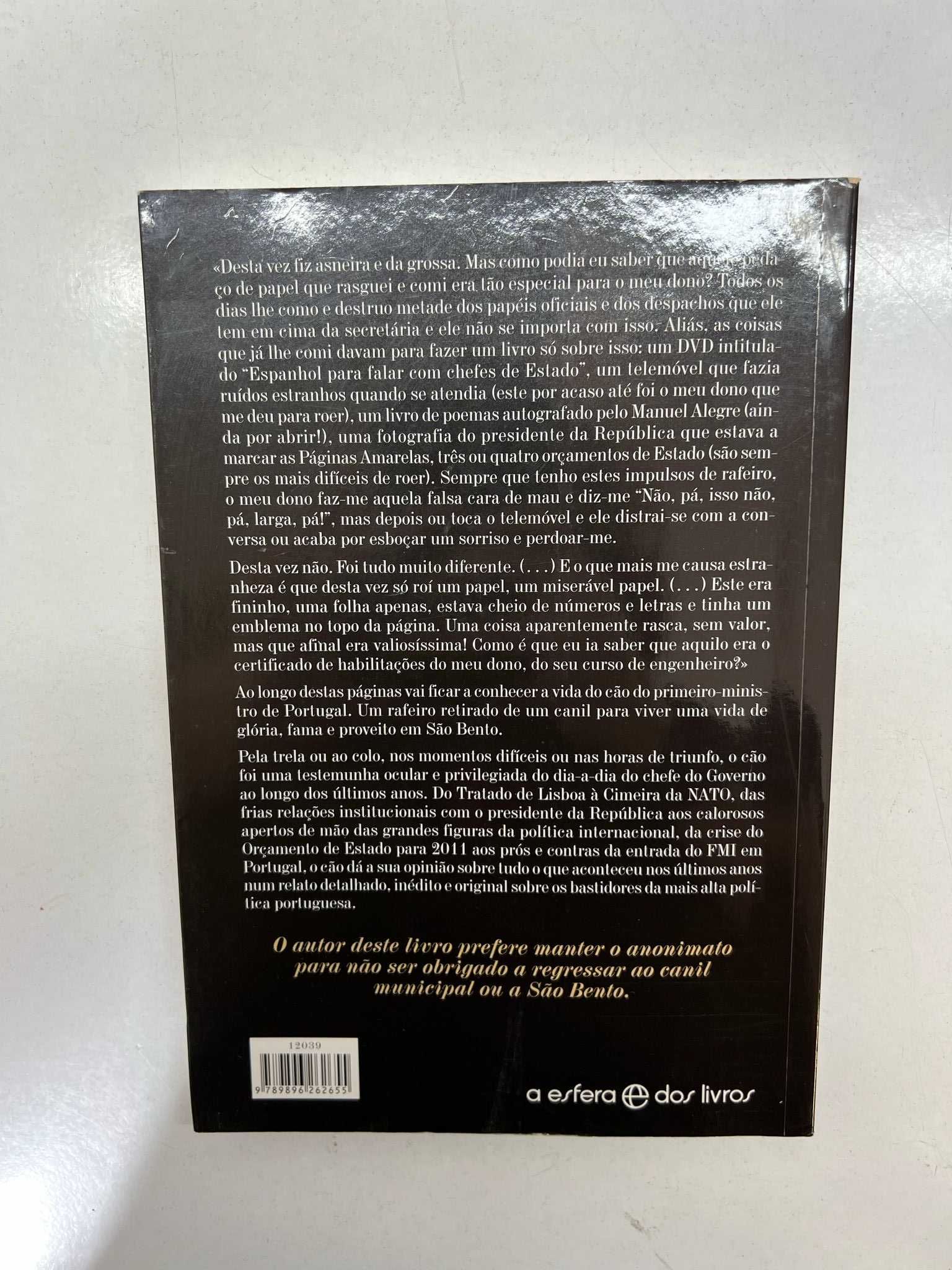 Livro - O Cão de Sócrates (ctt editorial grátis)