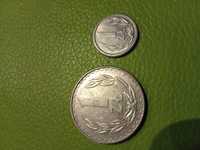 Dwie monety 1 złoty sprzed i po wymianie pięniędzy
