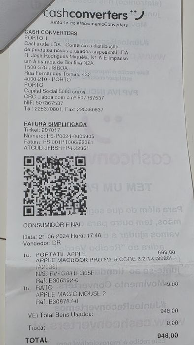 Macbook PRO 13' (M1) 2020 8gb 512gb