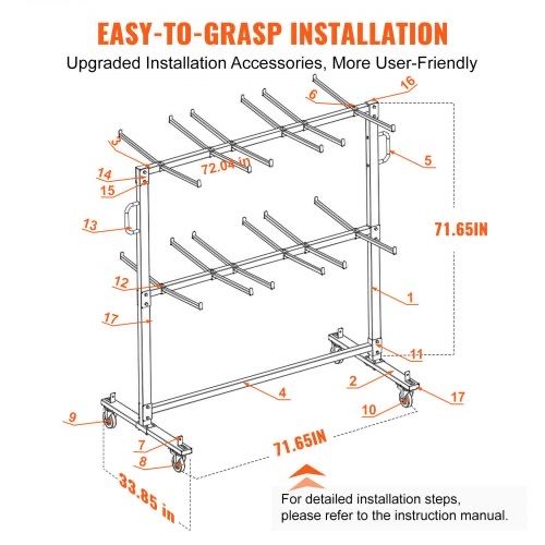 Carrinho para Cadeiras Dobráveis