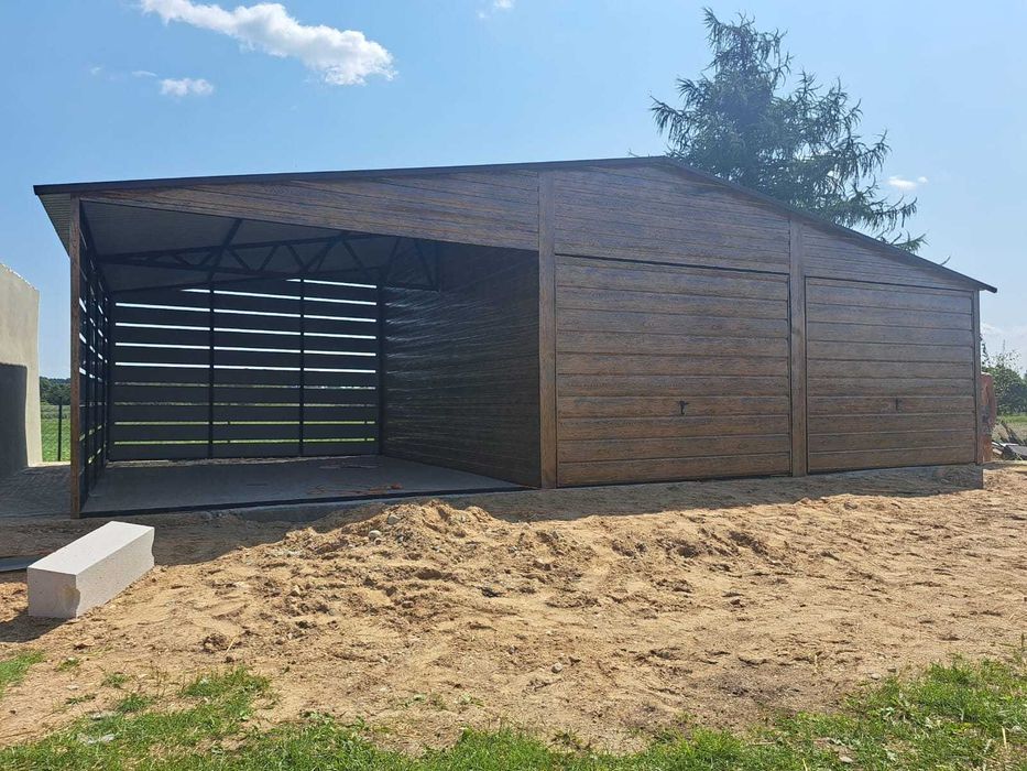 Garaż Blaszany - CARPORT - ZADASZENIE -Wiata Samochodowa  - Maj-Blach