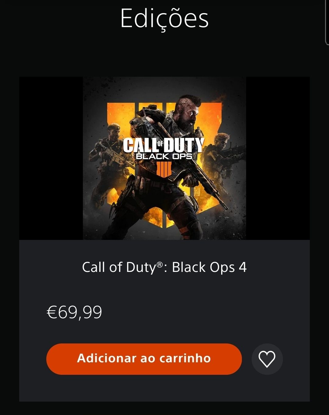 Jogo PS4 Call of Duty Black Ops