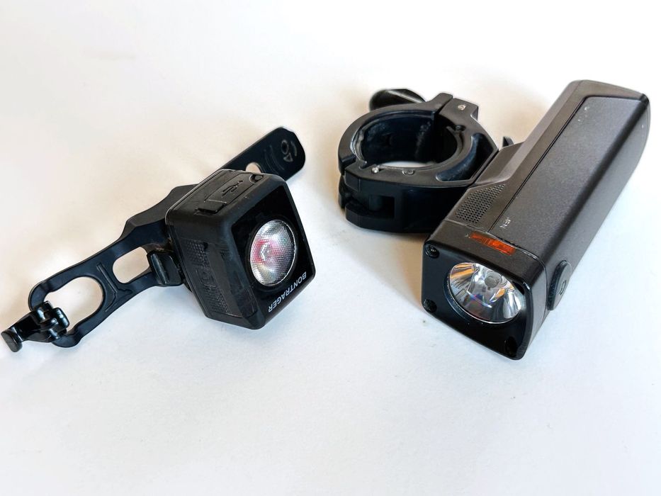 kit de luzes Bontrager Ion Pro RT e Flare RT - Bom estado