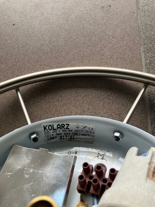 Lampa sufitowa kolarz biała 35cm