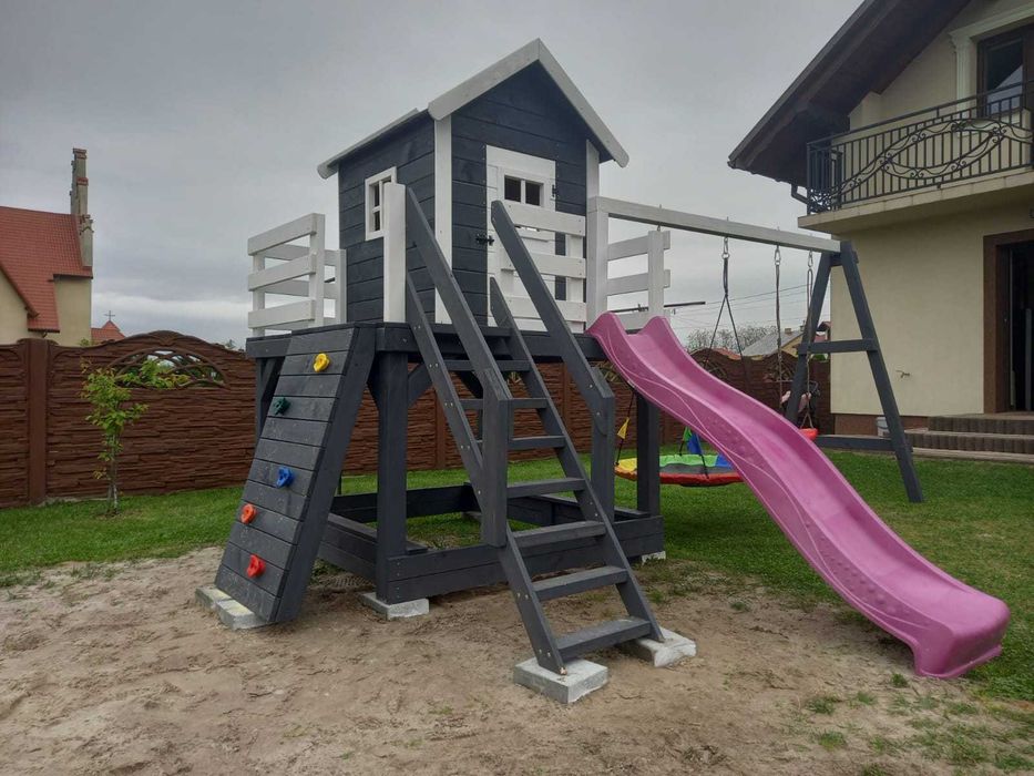 Domek dla dzieci plac zabaw domek z drewna
