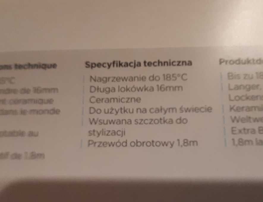 Lokówka Babyliss C271E NOWA, z powłoką ceramiczną