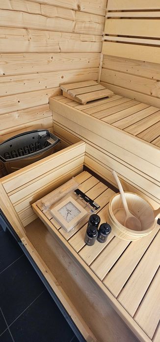 Sauna Fińska Sucha Ogrodowa - 185cm/138cm/215cm