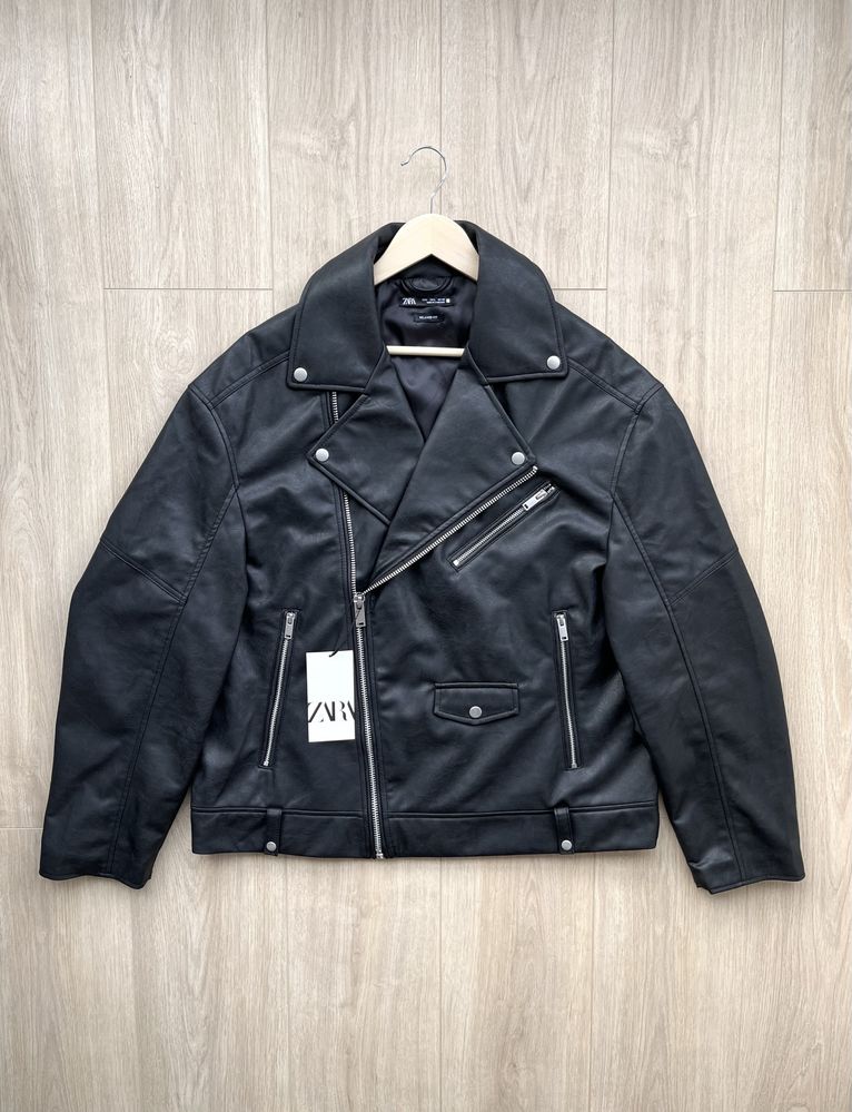 Косуха Zara (L) Faux Leather Jacket Оригінал Кожаная Куртка