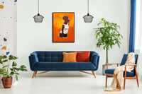 J.M Basquiat plakat Orange Joy