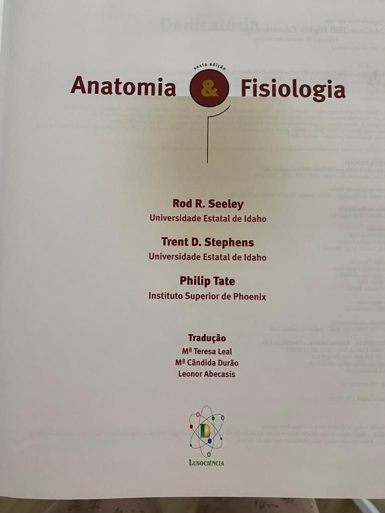 Livro Biologia Celular e Molecular e Anatomia Fisiologia de Seeley