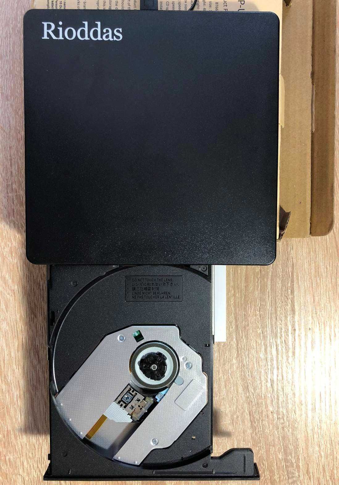 Зовнішній привід компакт-дисків Rioddas BT669. Портативний CD DVD RW