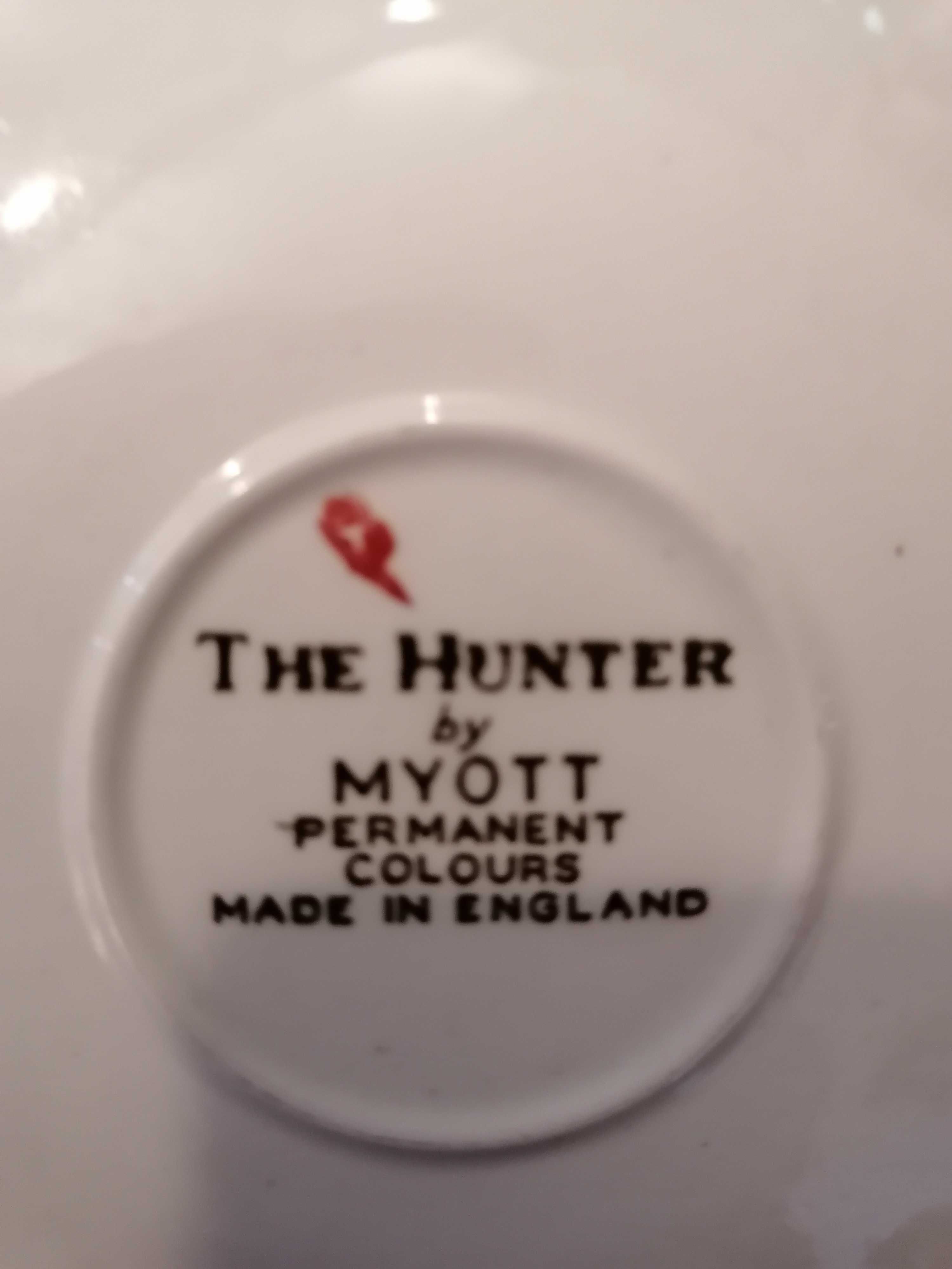 Porcelana angielska - spodki Myott the Hunter (6 szt.)