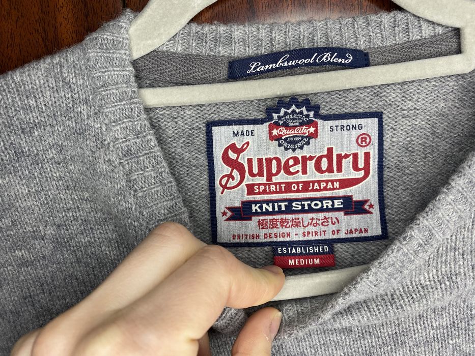 Sweter męski SuperDry Wełna Jagnięcia