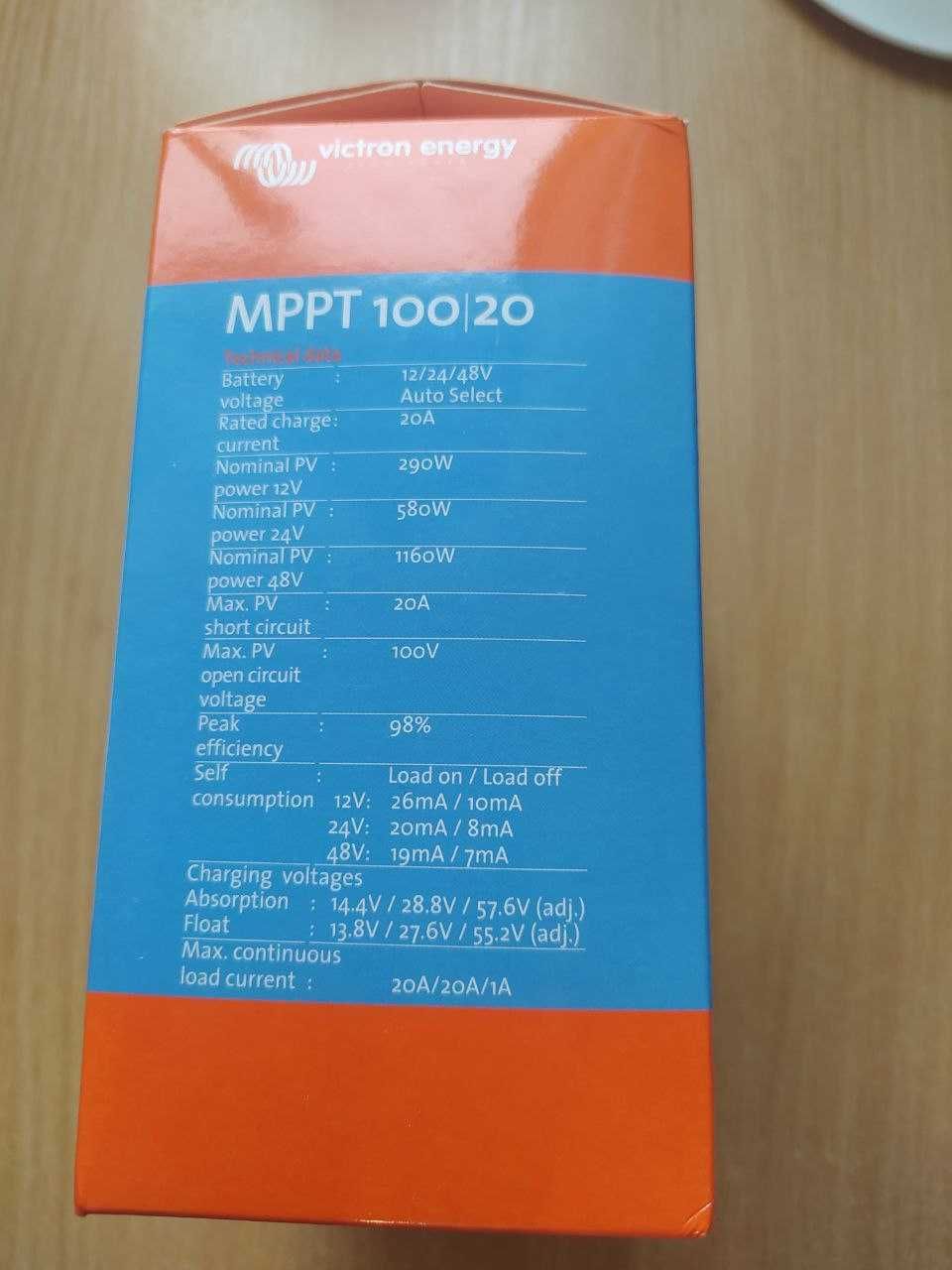 Контроллер заряда Victron Energy BlueSolar MPPT 100/20 (up to 48V)