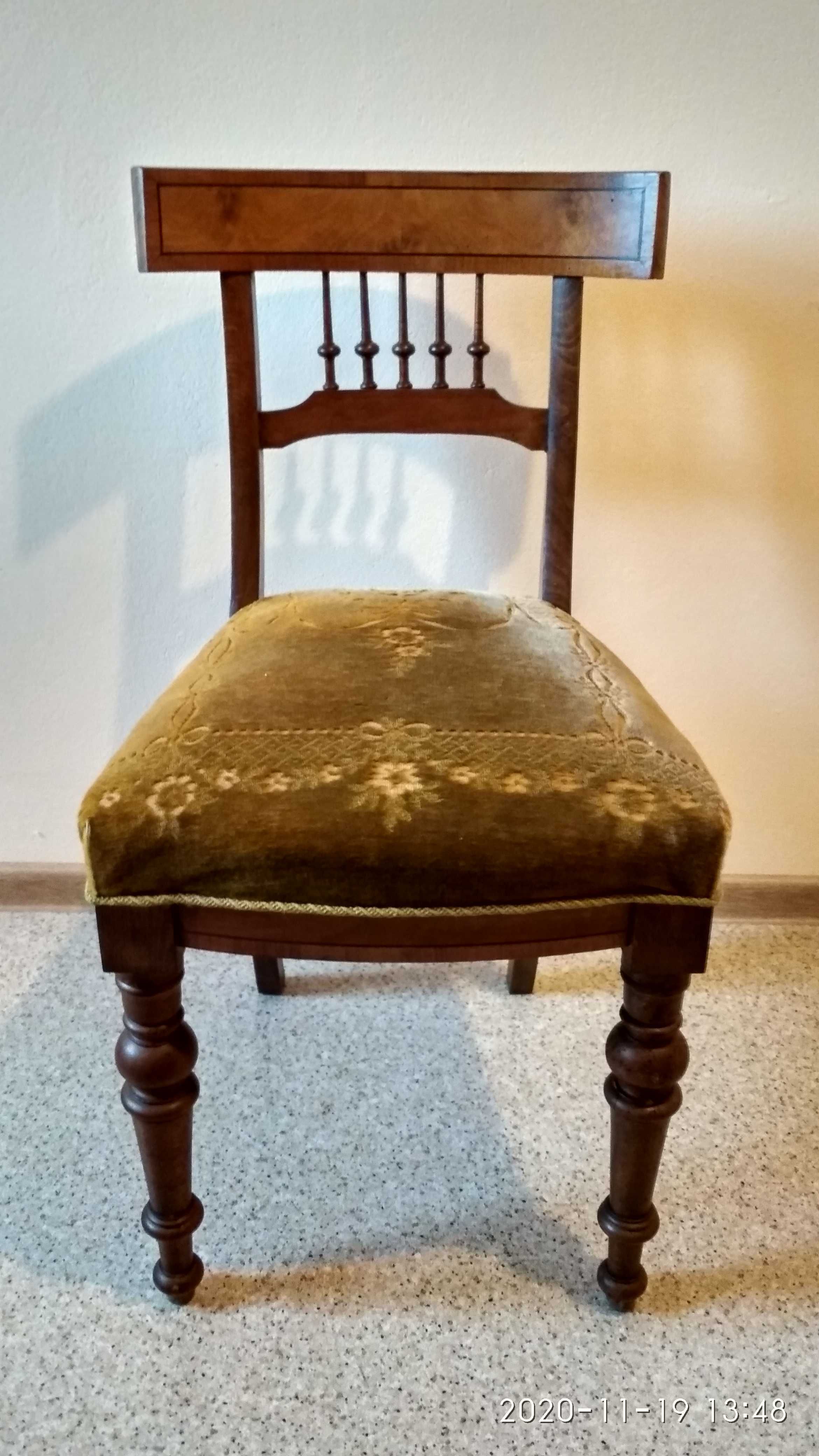 krzesła stare, pocz. XX w, komplet 4 szt. UNIKATOWE