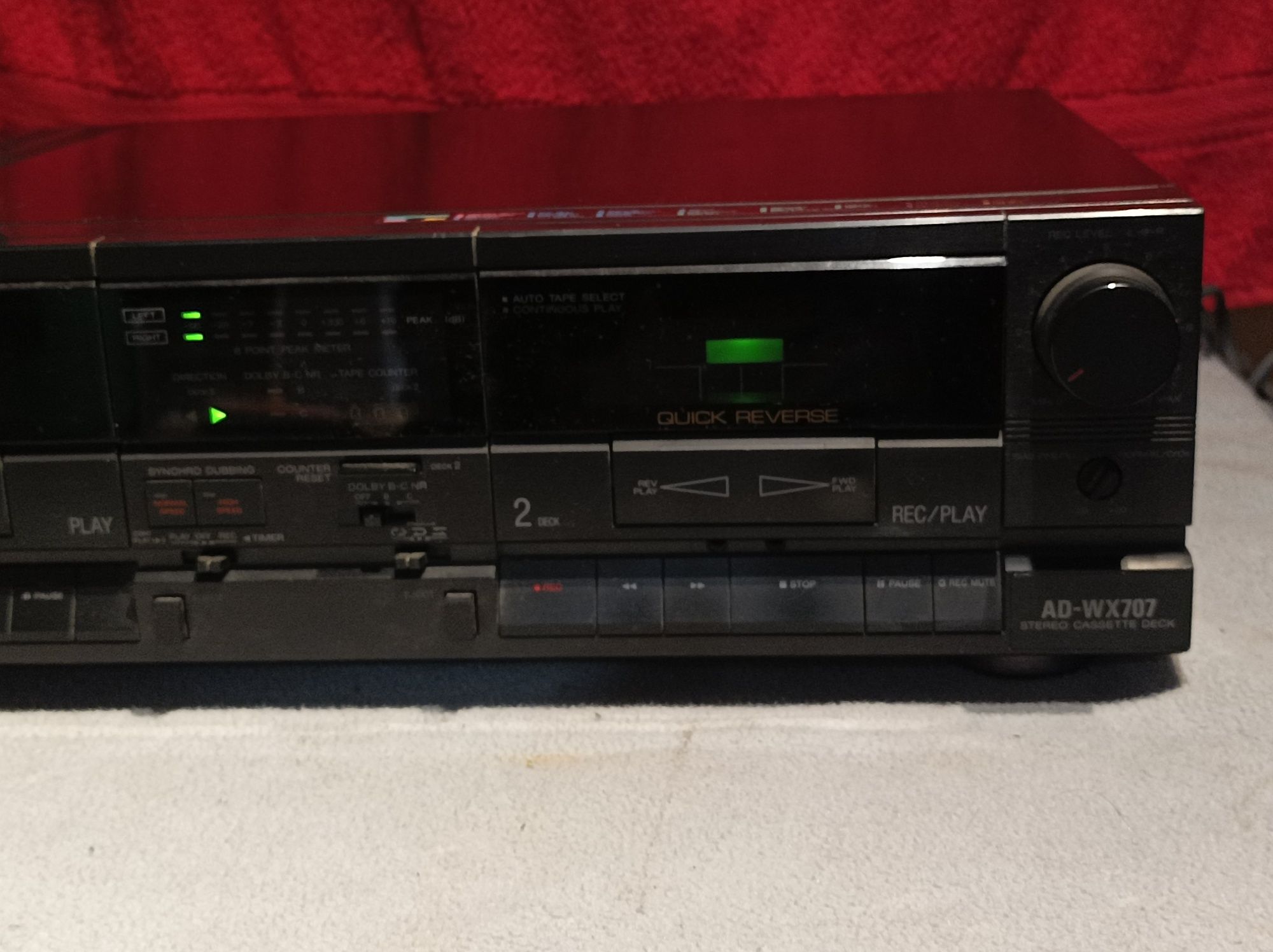 Deck/magnetofon Aiwa AD-WX-707Z - Japan!.Do naprawy! Tanio!