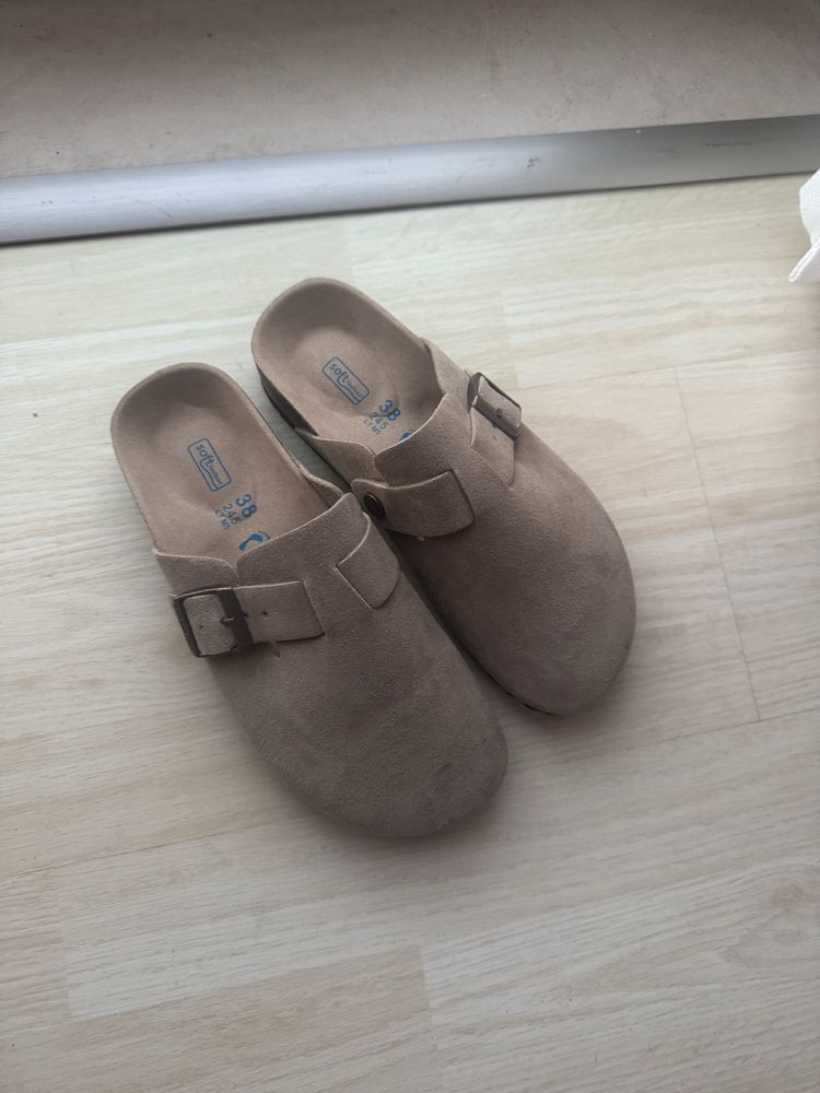 Socas Birkenstock Boston Castanho