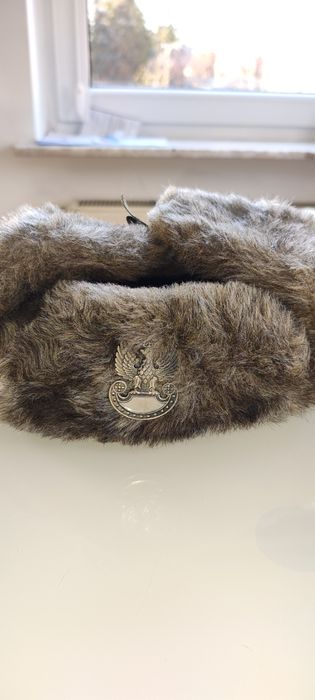 Wojskowa czapka zimowa, nowa, rozmiar 56