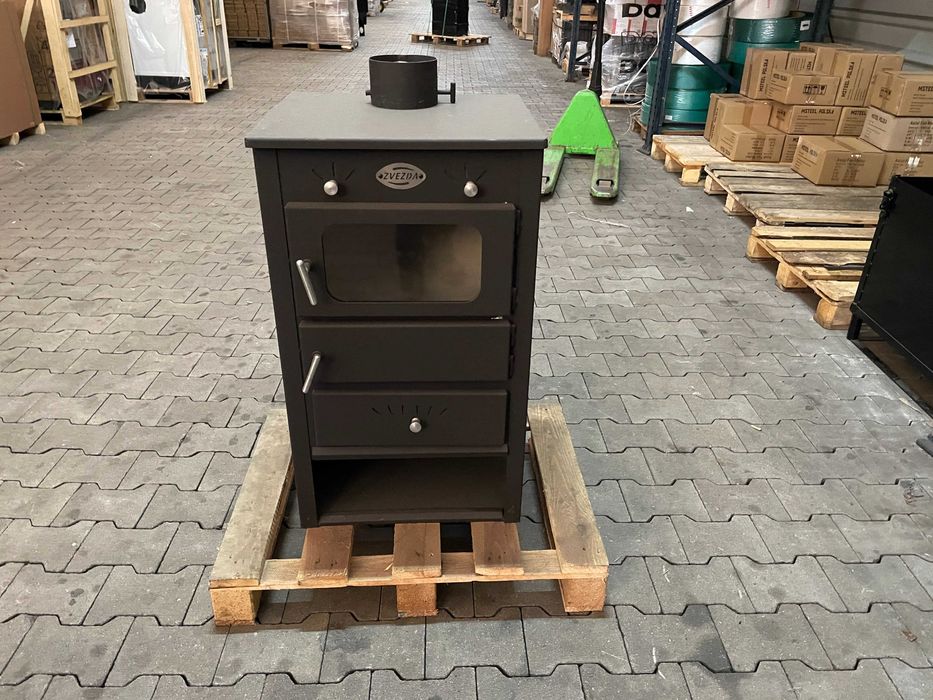 Piec kominek koza stalowy wolnostojący ZVEZDA 4B 7 kW - II Gat Outlet