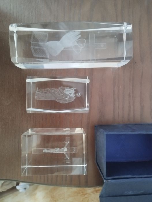 Вінтаж 3D скло з малюнками