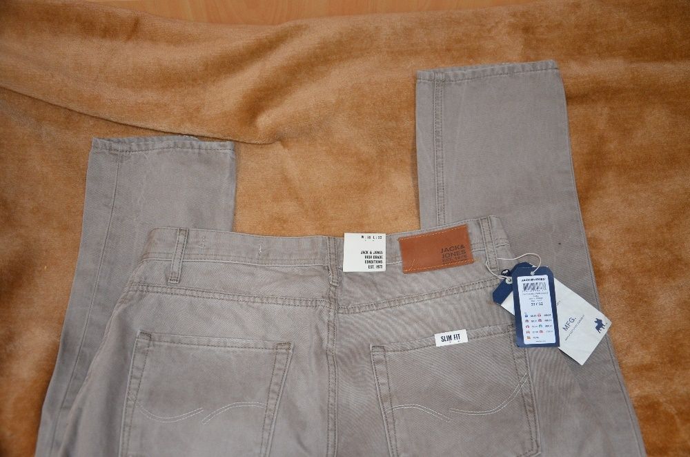 Nowe Spodnie Jack&Jones Tim Original Camel Noos 32/32