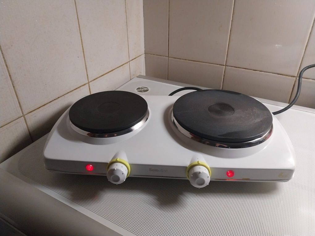 Bilhas de gás com redutor+fogão elétrico+grelhador elétrico