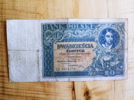 Banknot 20 zl 1931 rok 2 RP.