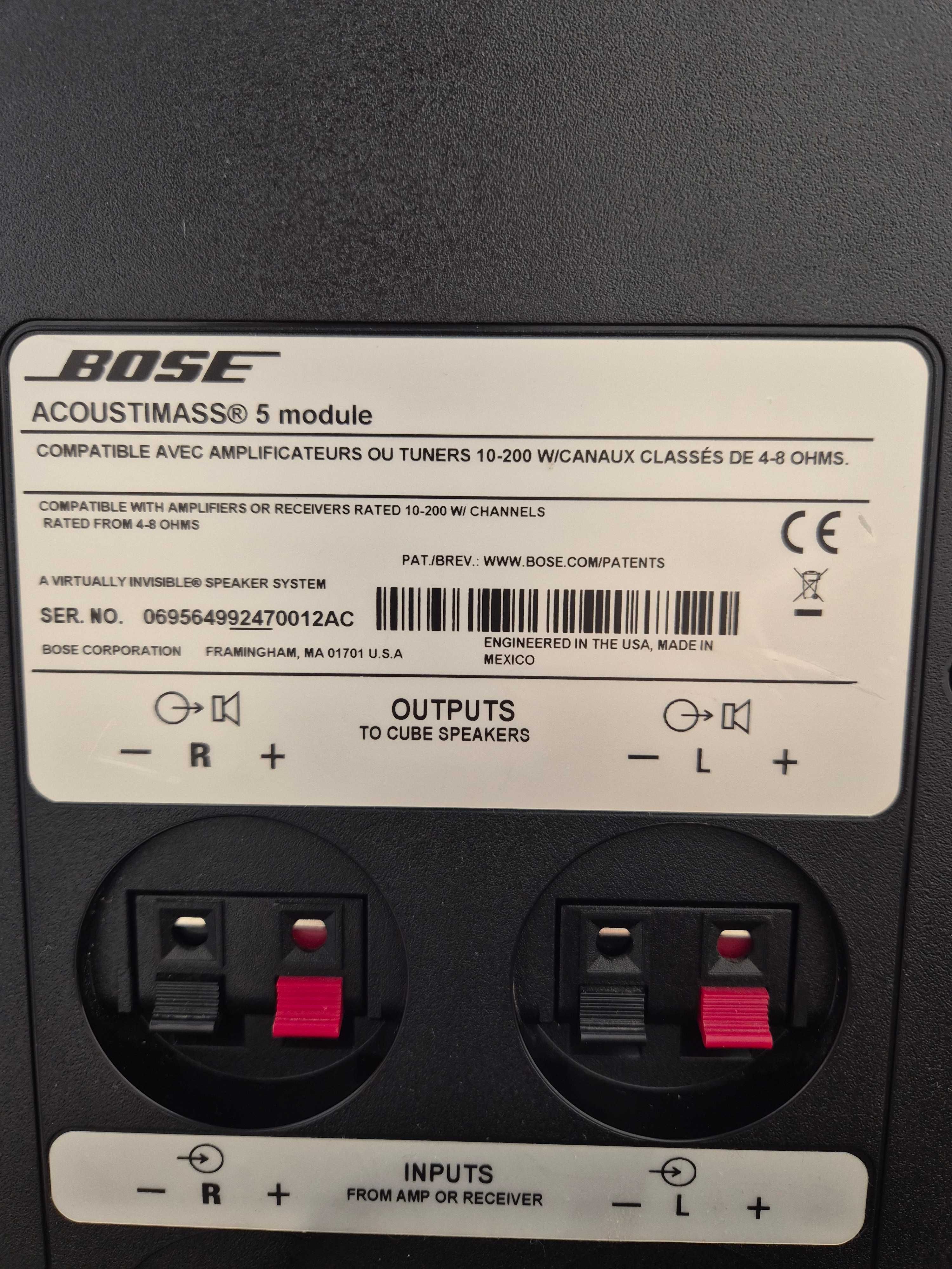 Bose Acoustimass 5 series V system głośników stereofonicznych