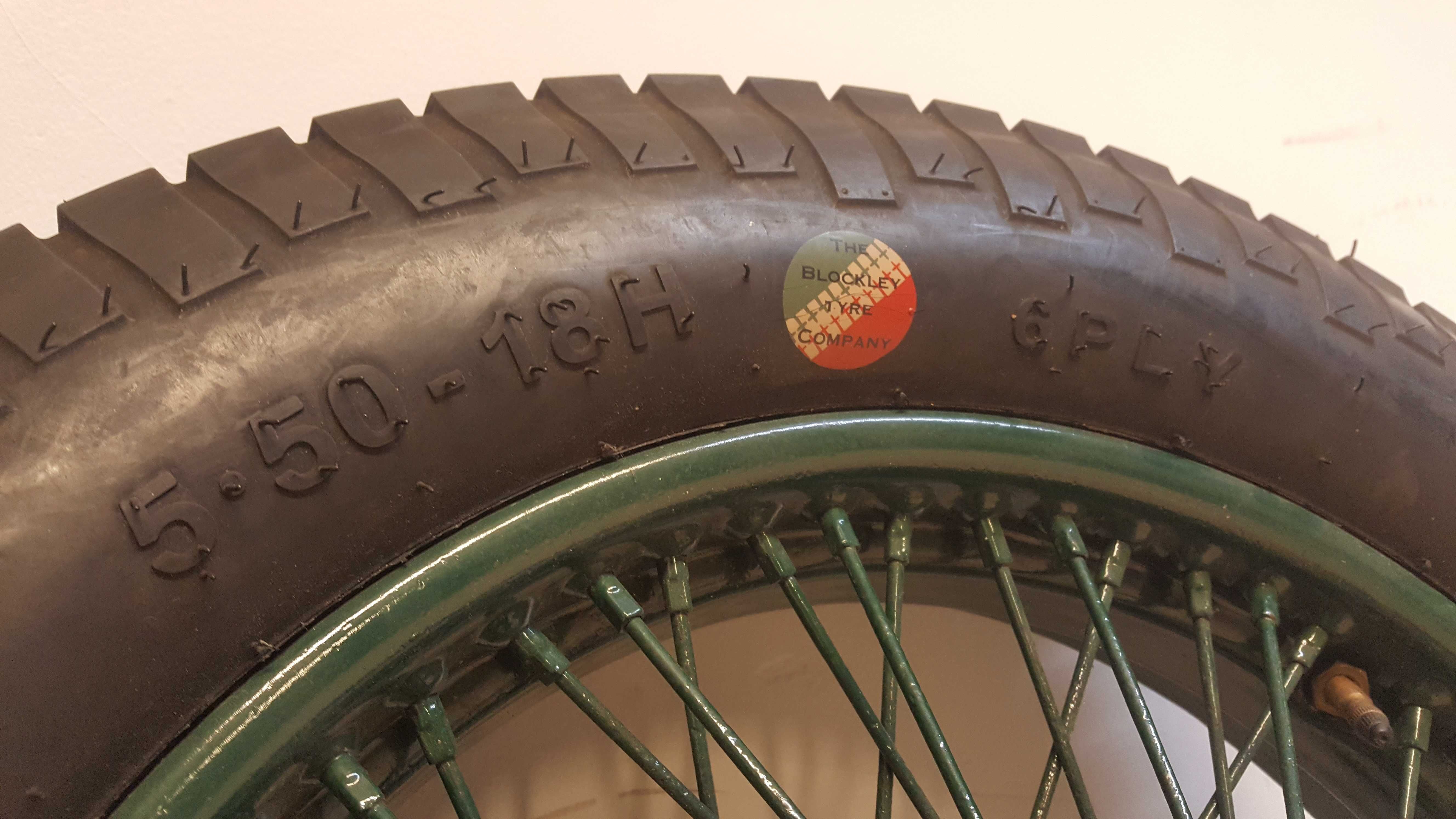felgi koła szprychowe 18 Bentley Delage Vintage opony 5.50-18 BLOCKLEY