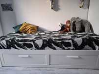 IKEA BRIMNES łóżko dwuosobowe rozkładane rozsuwane jak hemnes
