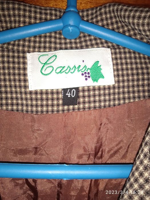 Пиджак женский в клеточку