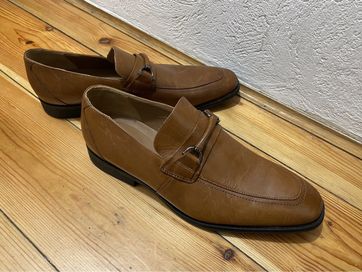 Nowe eleganckie buty skórzane męskie Clarks Gilman Bit roz. 46 loafers