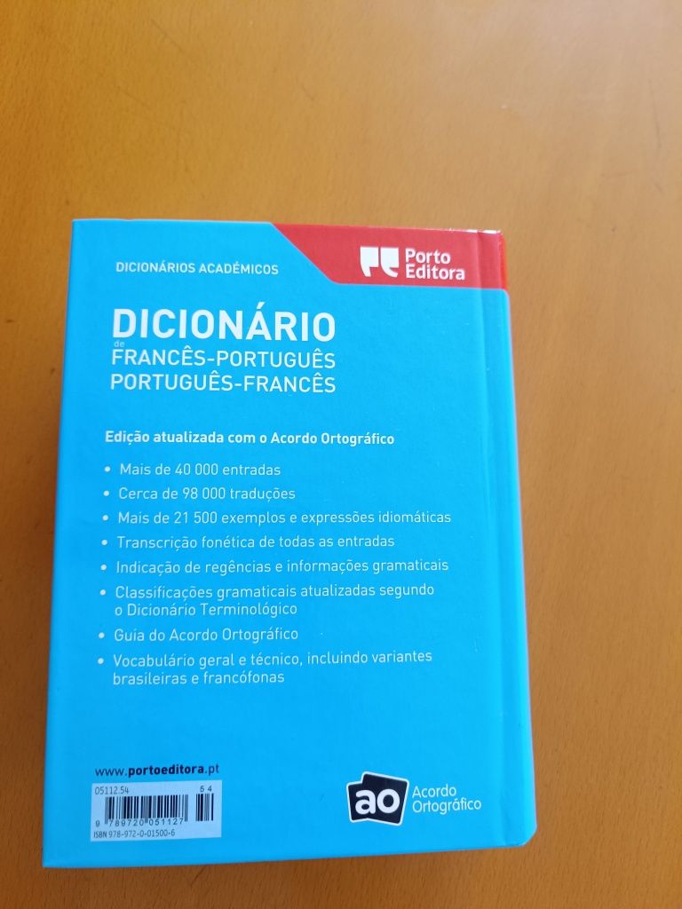 Dicionário académico francês -português
