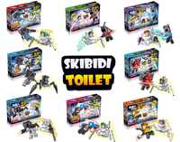Лего Скибиди Туалет, 8 видов по 2 фигурки. Lego Skibidi Toilet