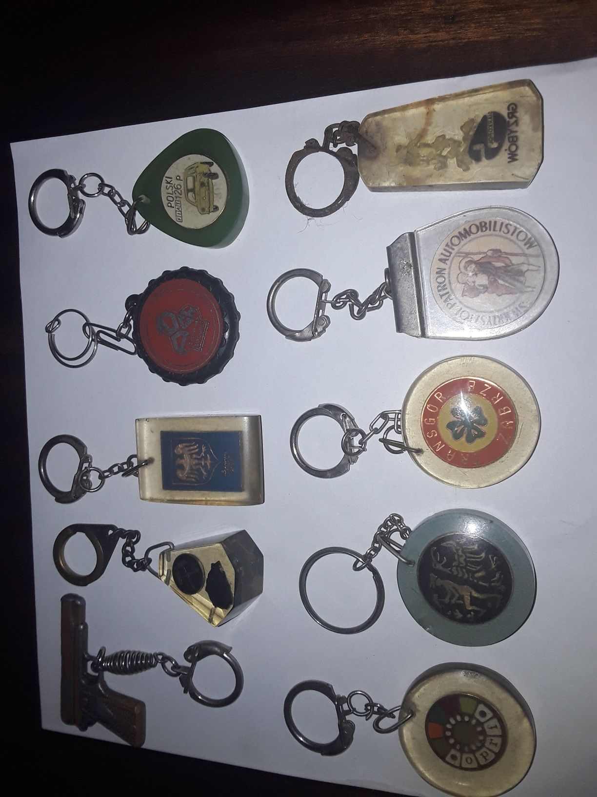 Stare breloczki 10 sztuk