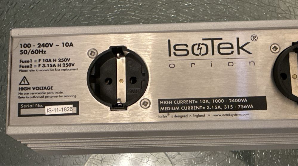 IsoTek Orion – Listwa zasilająca audio 8 gniazd