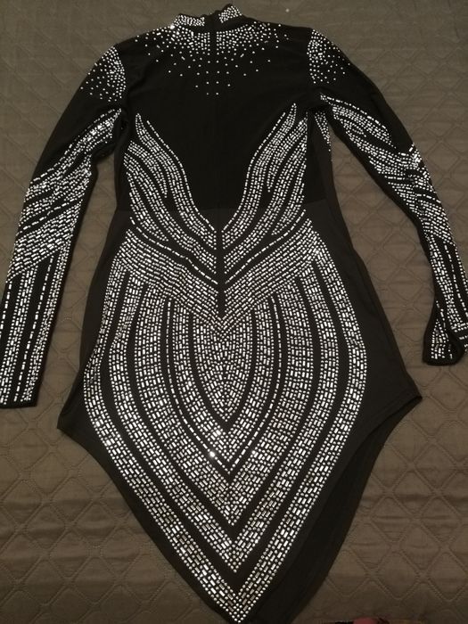 Святкова сукня чорна з пайетками, р. 44-46.