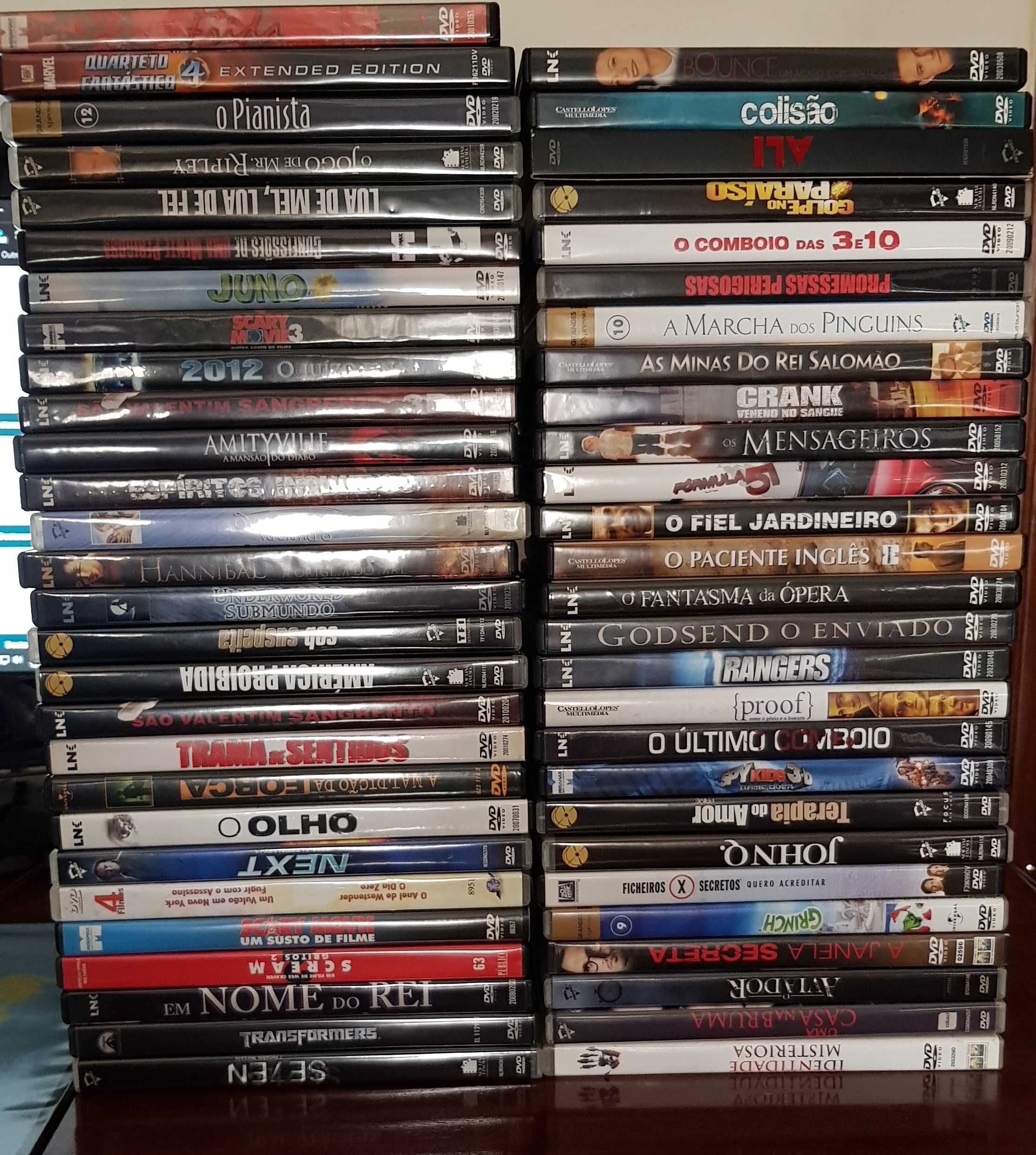 DVDs Vários - 55 Filmes