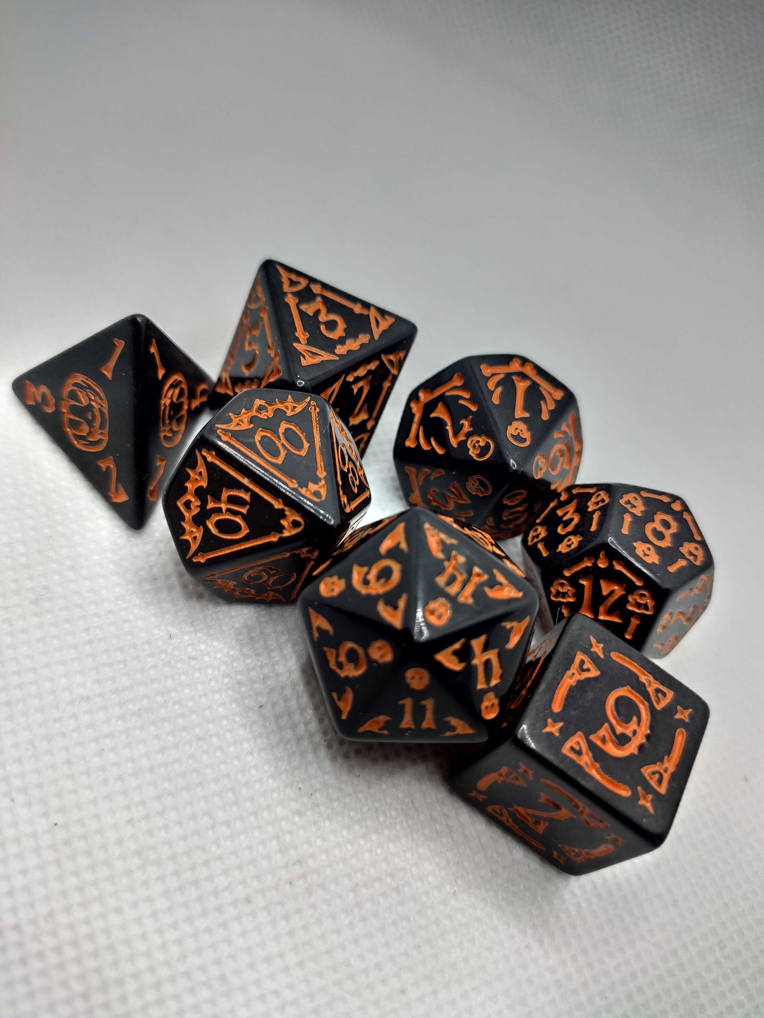 Duchy i Dynie: Nietoperze o Północy - Zestaw 7 kości RPG / dnd