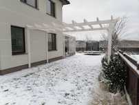 Pergola tarasowa na wymiar BSH, zadaszenie poliwęglan lity, taras