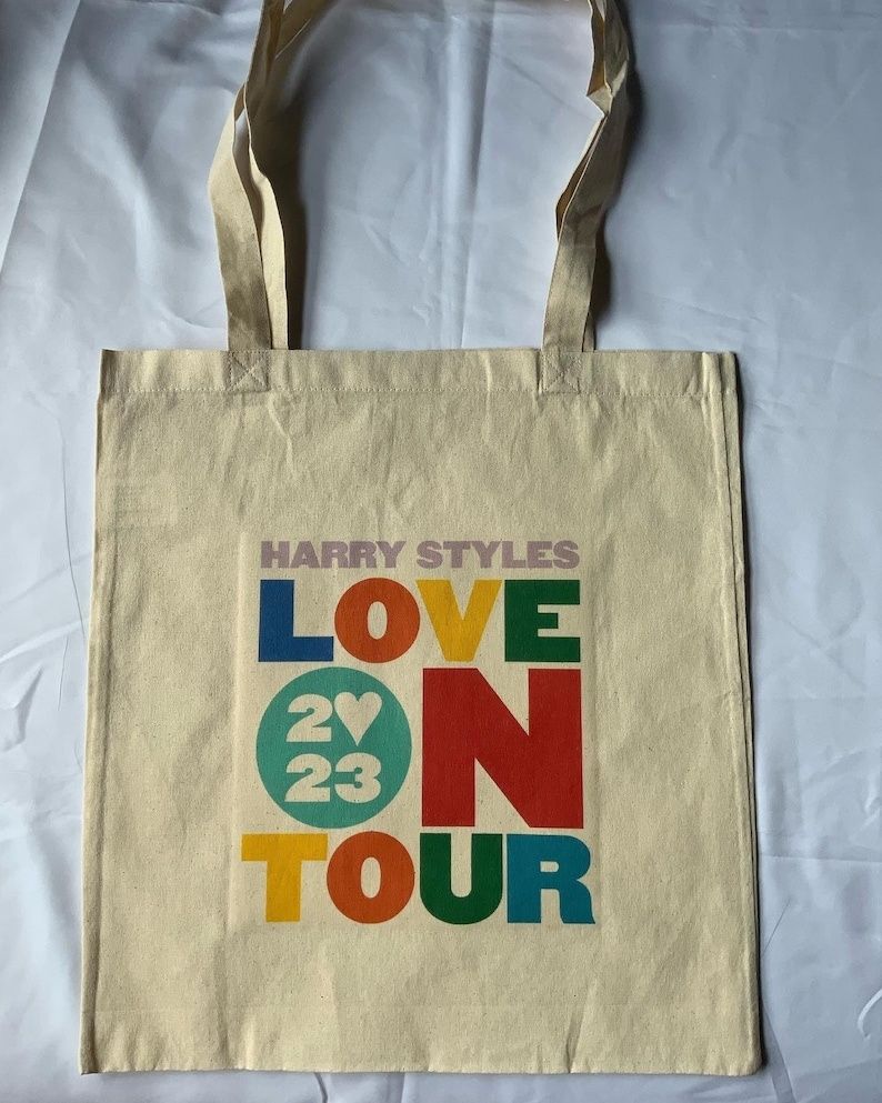 Sacos Pano Cru Harry Styles Love on Tour 2023