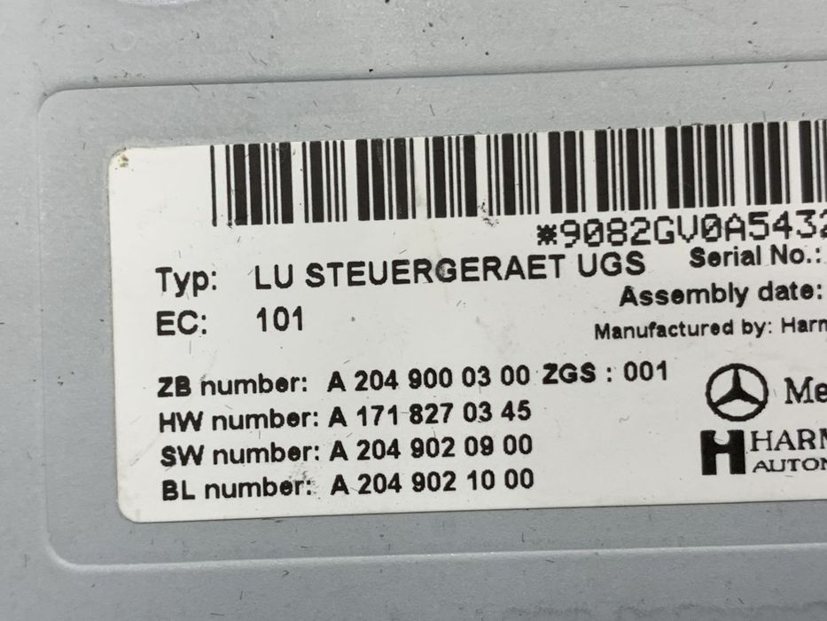Блок управления мультимедиа A2049000300 для Mercedes Benz X164 GL-Klas