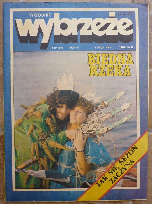 WYBRZEŻE tygodnik nr 27/1984 - plakat - SIMON & GARFUNKEL