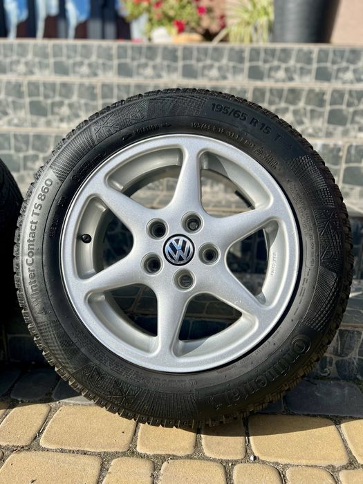 Колеса в зборі 5х112 r15 зима 195/65 Skoda Passat Golf Touran Caddy