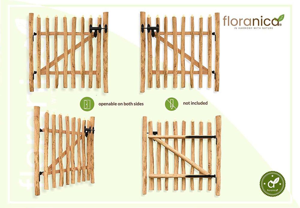 Furtka leszczynowa. Drewniana brama ogrodowa. Furtka od producenta