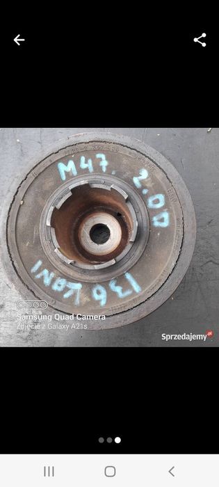 BMW silnik M47 ,136 koni.KOLO PASOWE walu