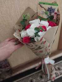 Букет мильні троянди святковий порунок з мила мильні квіти рози