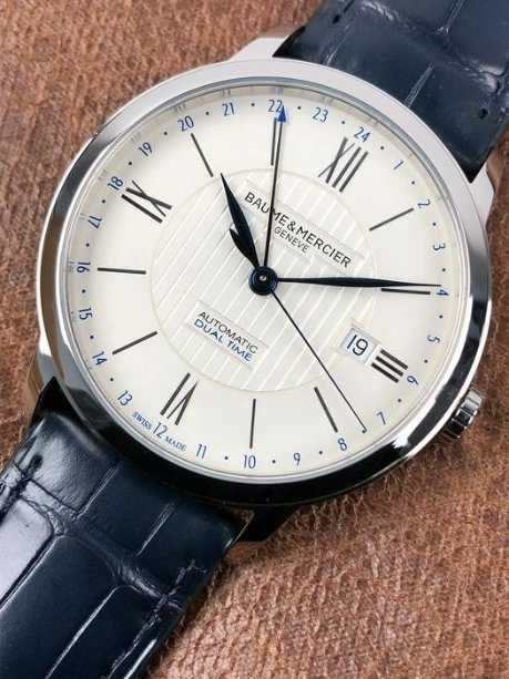 Zegarek męski Baume Mercier Classima Dual Time Automatic M0A 10272