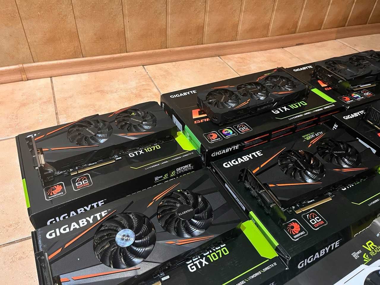 Відеокарта (Gigabyte, Asus) GTX 1070 (8шт.)