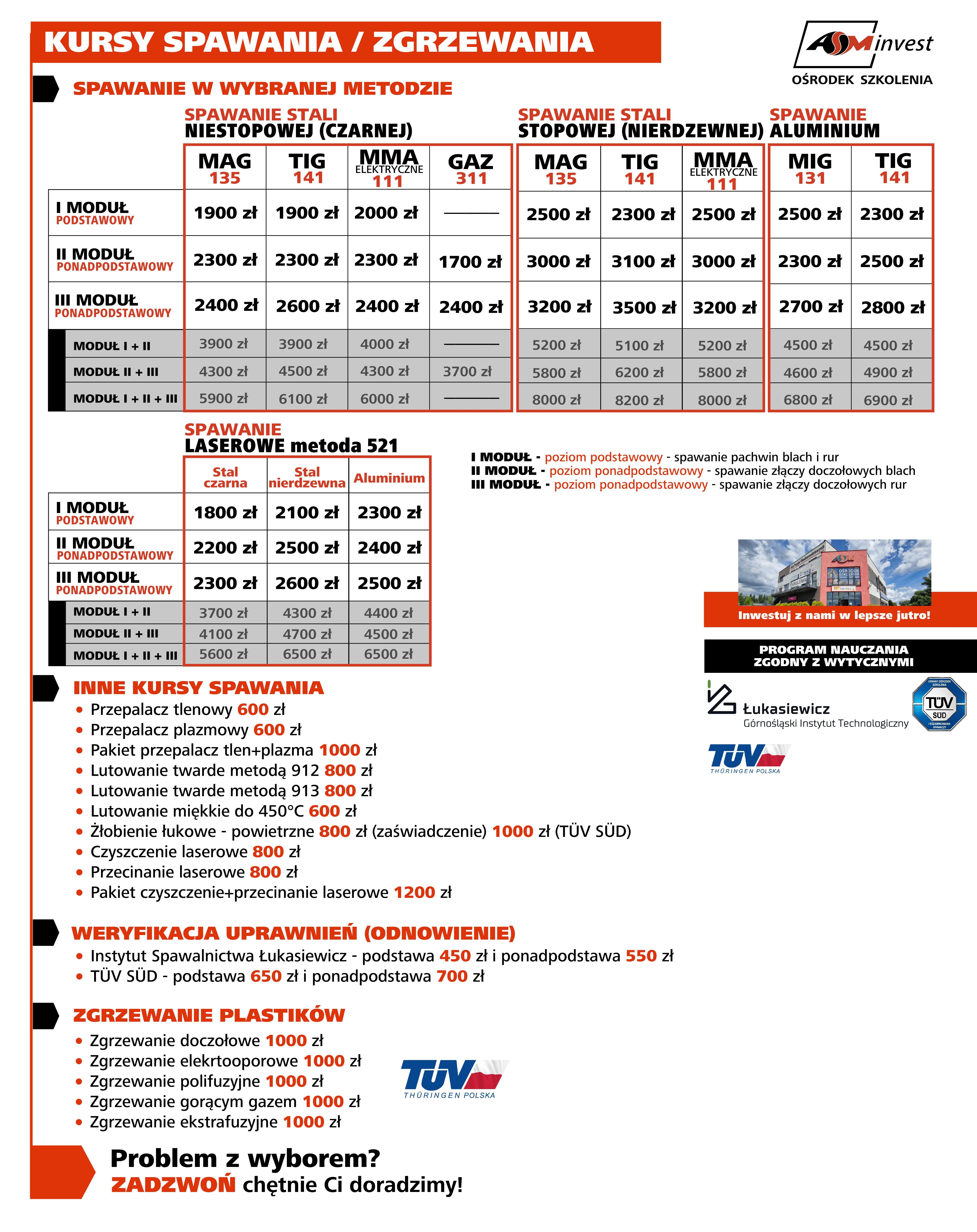Kurs, szkolenie lutowania lutowanie twarde metodą 912 lub 913